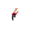 Accessoire coquin en satin réversible noir & rouge 